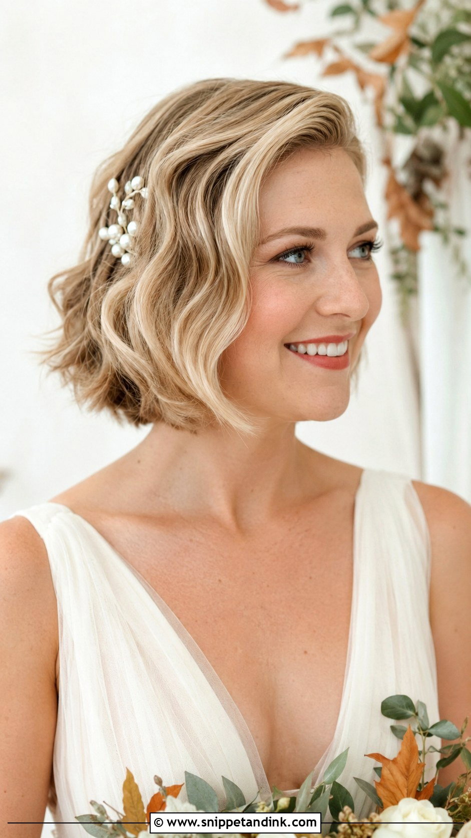 Fall Wedding Short Hair For Bride - Snippet and Ink - 20 Fall Wedding Hair for Bride Ideas
