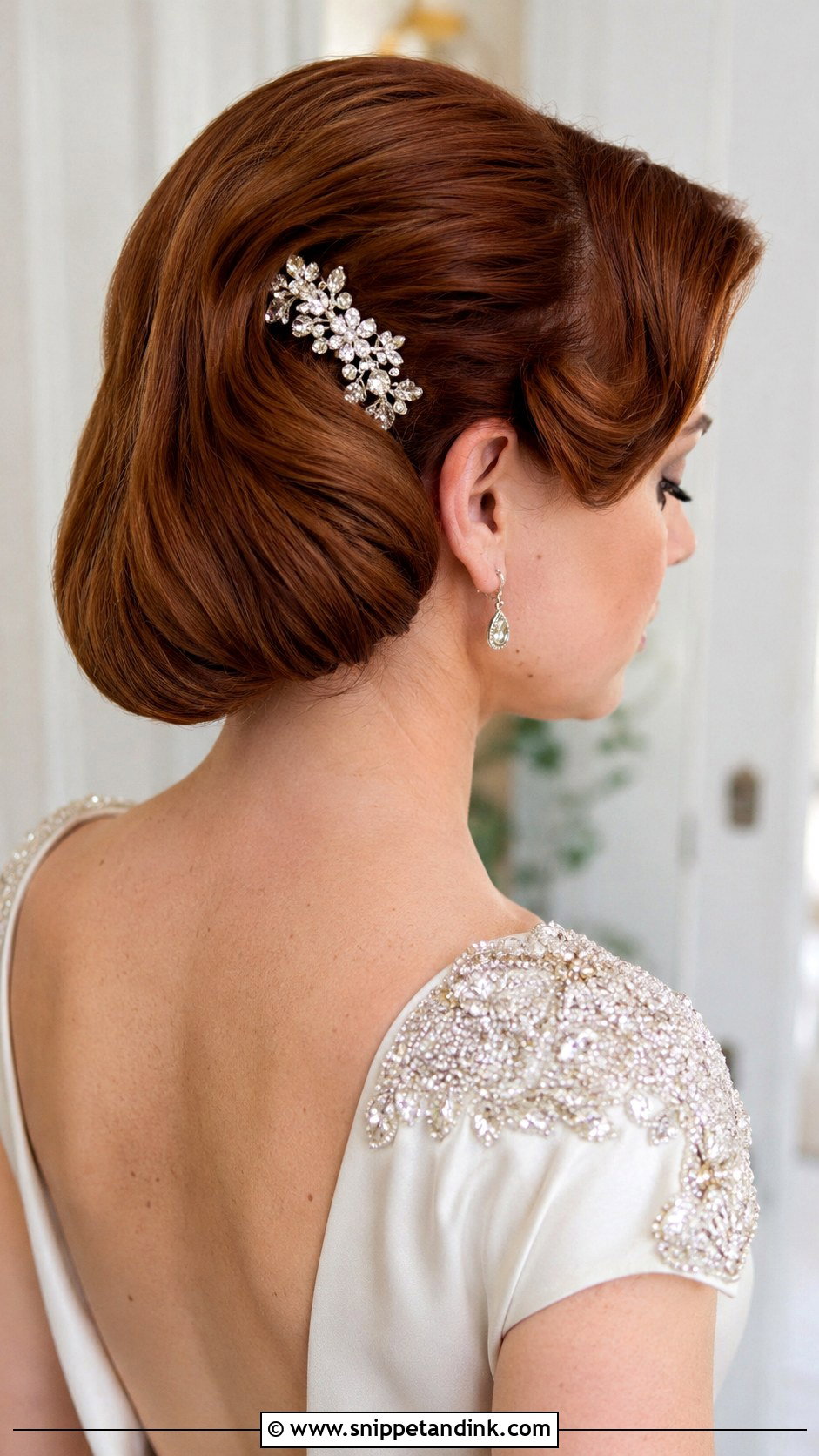 Faux Bob Updo - Snippet and Ink - 20 Easy Short Hair Updo Wedding Ideas