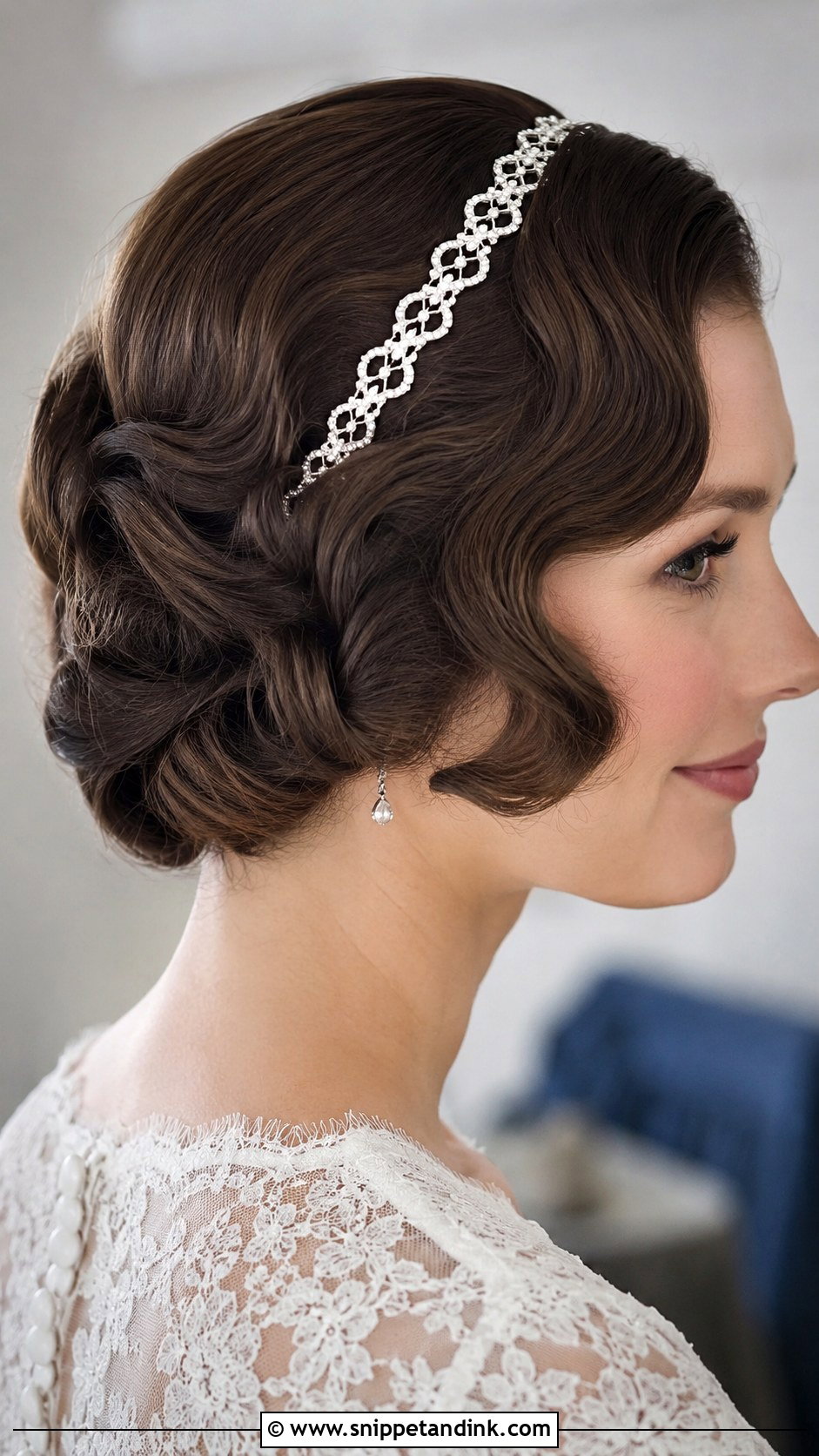 Faux Bob Wedding Updo - Snippet and Ink - 20 1920s Wedding Hair Ideas