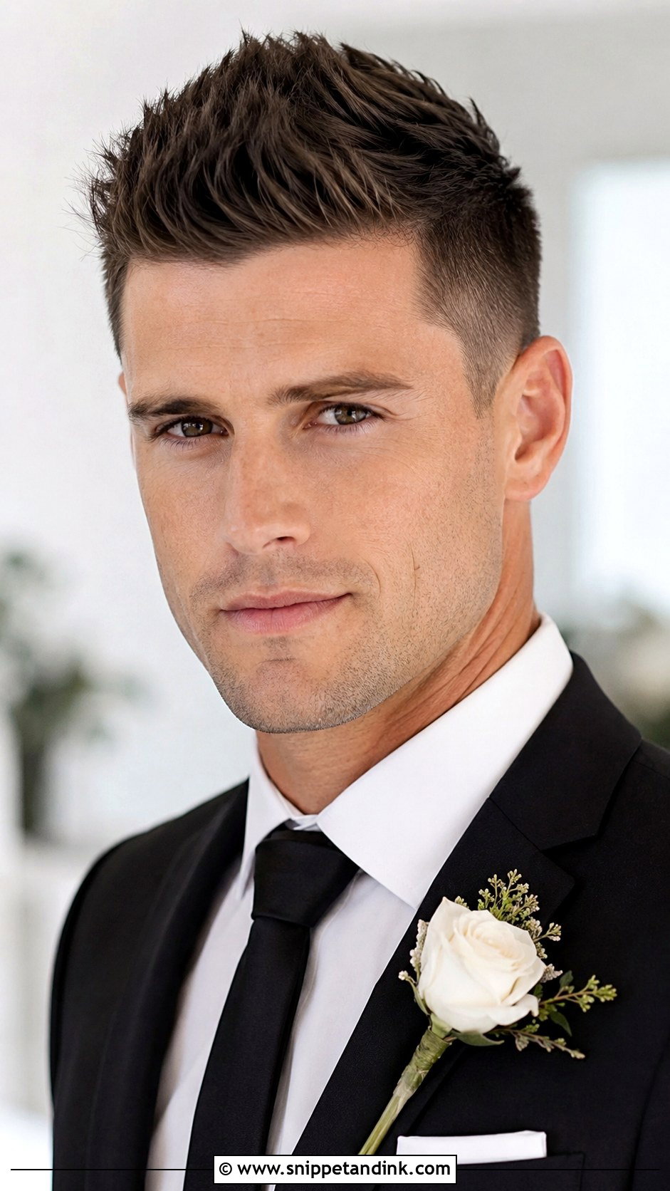 Faux Hawk Hairstyle for Grooms - Snippet and Ink - 25 Groom Hairstyle Men Ideas