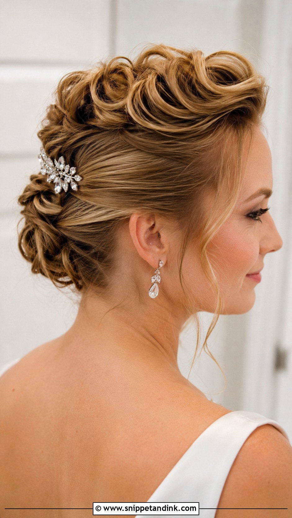 Faux Hawk Updo Wedding Hair - Snippet and Ink - 15 Mohawk Updo Wedding Ideas