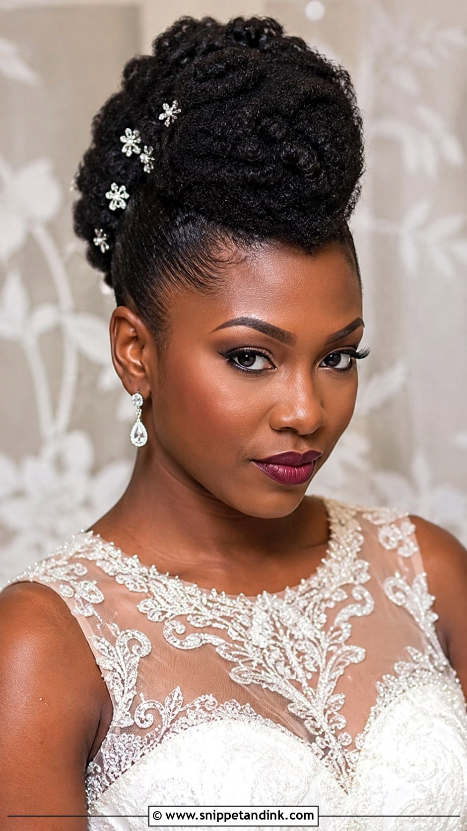 Faux Hawk Updo - Snippet and Ink - 25 Natural Hair Updo Wedding Ideas