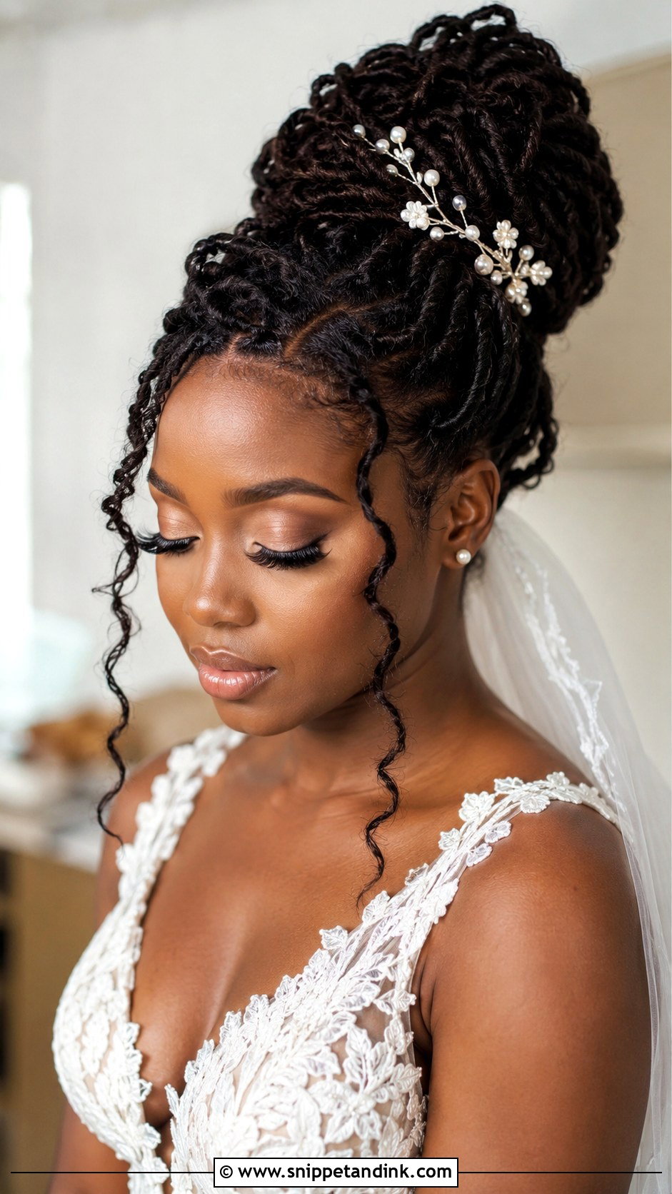 Faux Loc Wedding Updo - Snippet and Ink - 20 Elegant Loc Styles Wedding Hairstyles