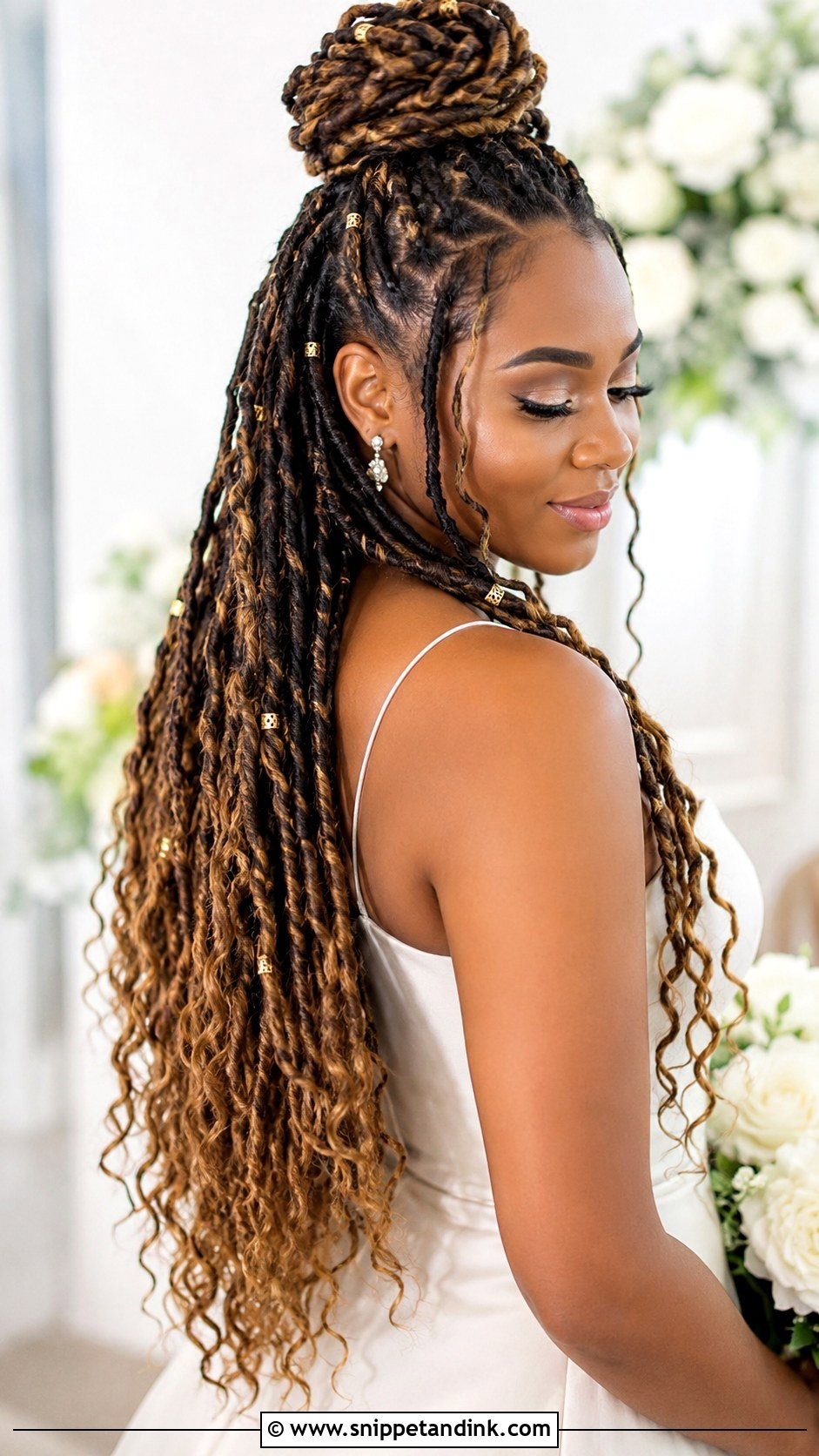 Faux Locs Wedding Hair - Snippet and Ink - 15 Wedding Hair Locs