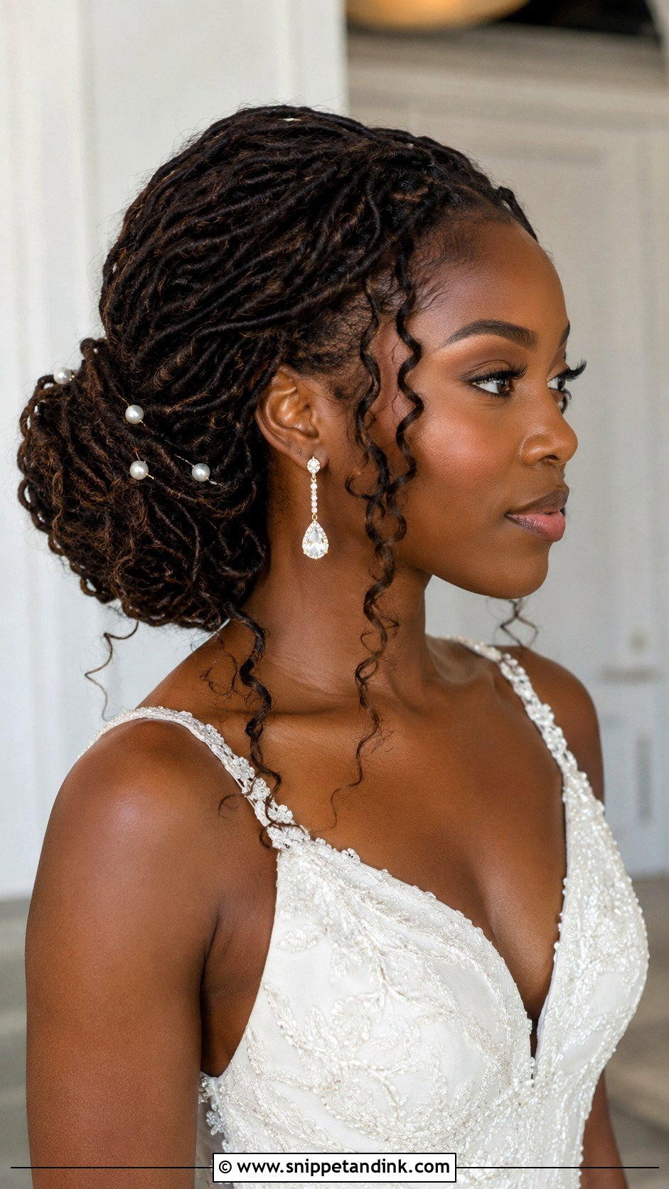 Faux Locs Wedding Hairstyle - Snippet and Ink - 15 Wedding Hairstyles Black Women Locs
