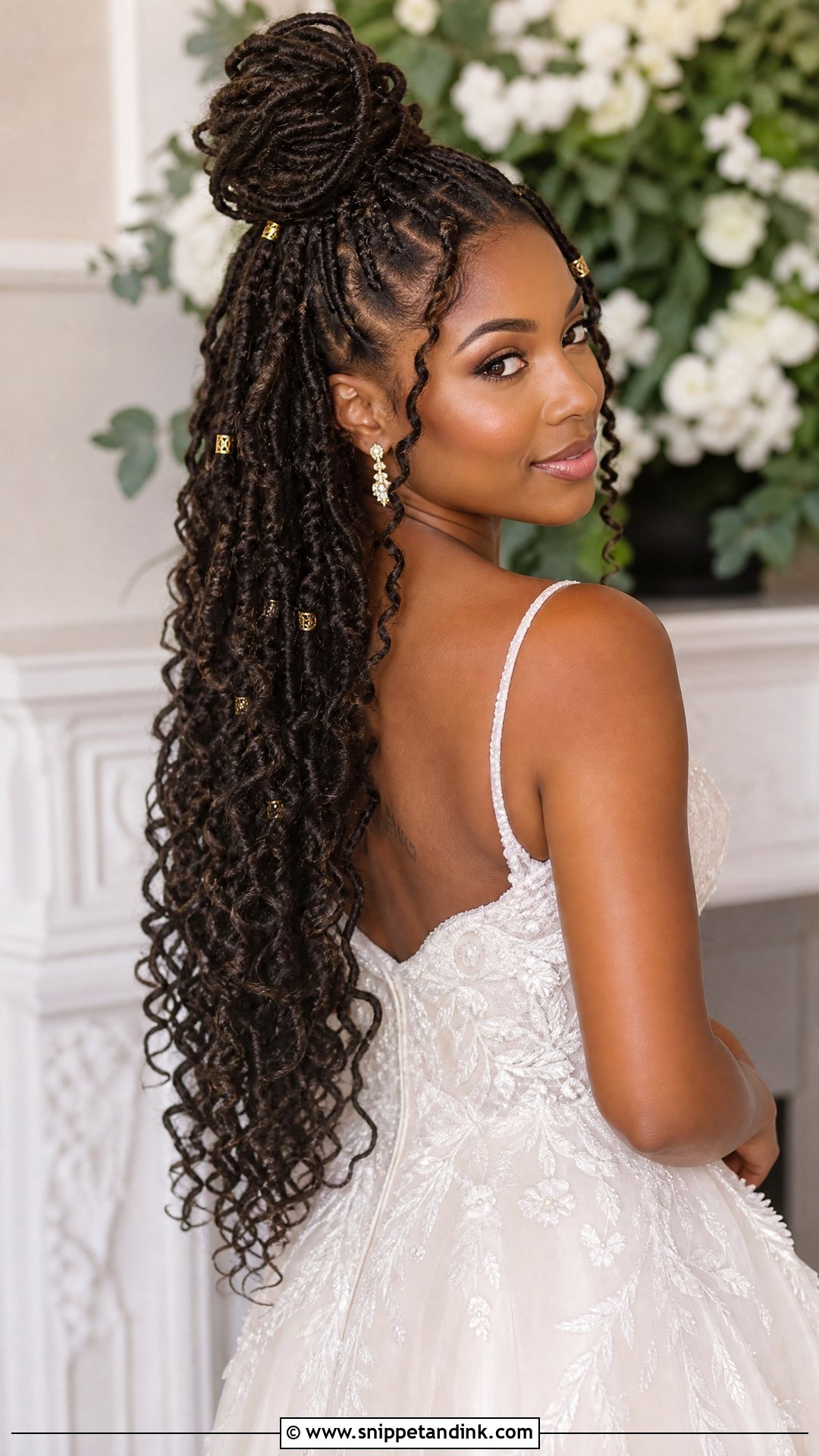Faux Locs Wedding Hairstyle - Snippet and Ink - 20 Wedding Hairstyles with Locs