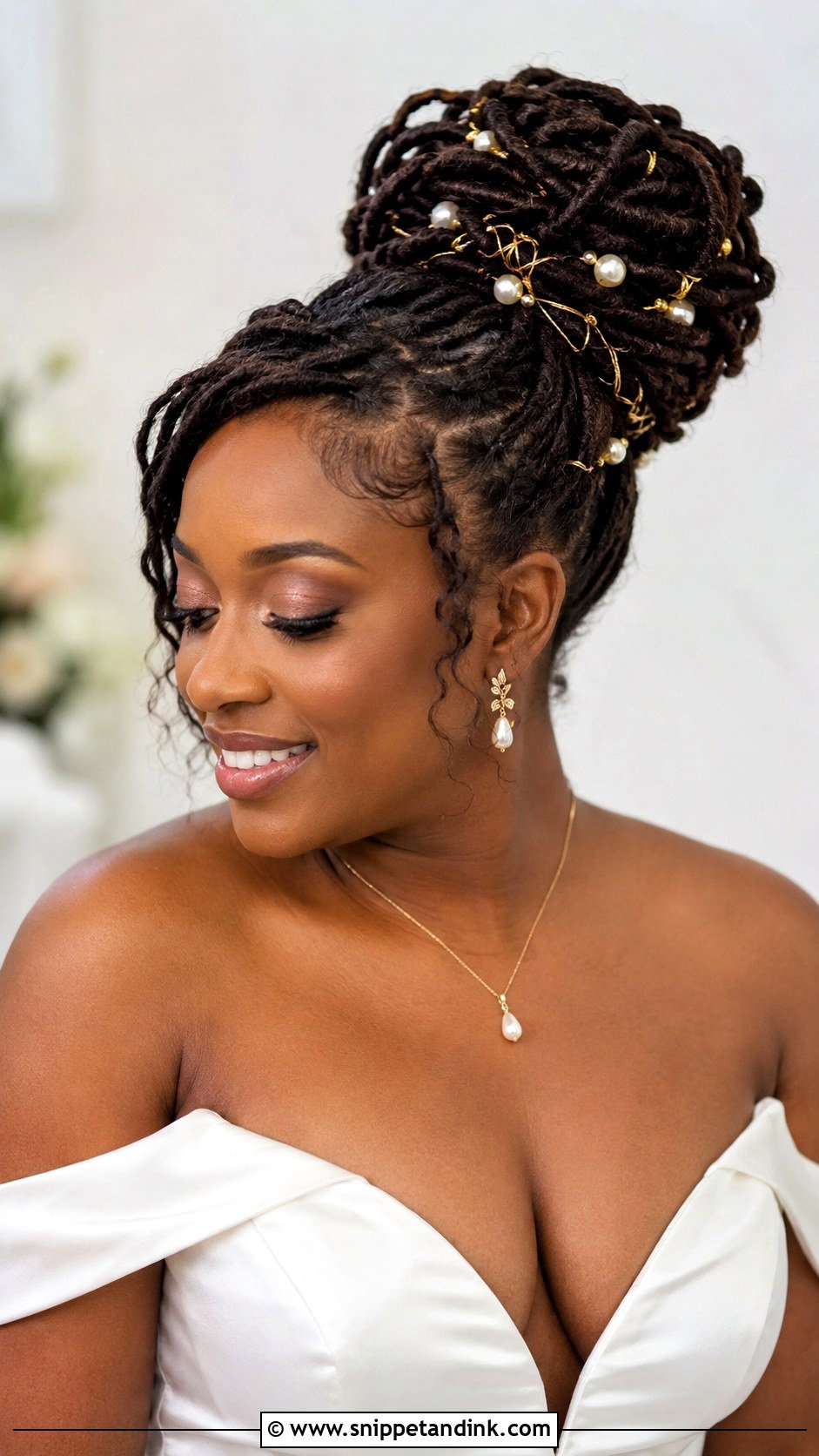 Faux Locs Wedding Updo - Snippet and Ink - 25 Wedding Hairstyles for Black Women