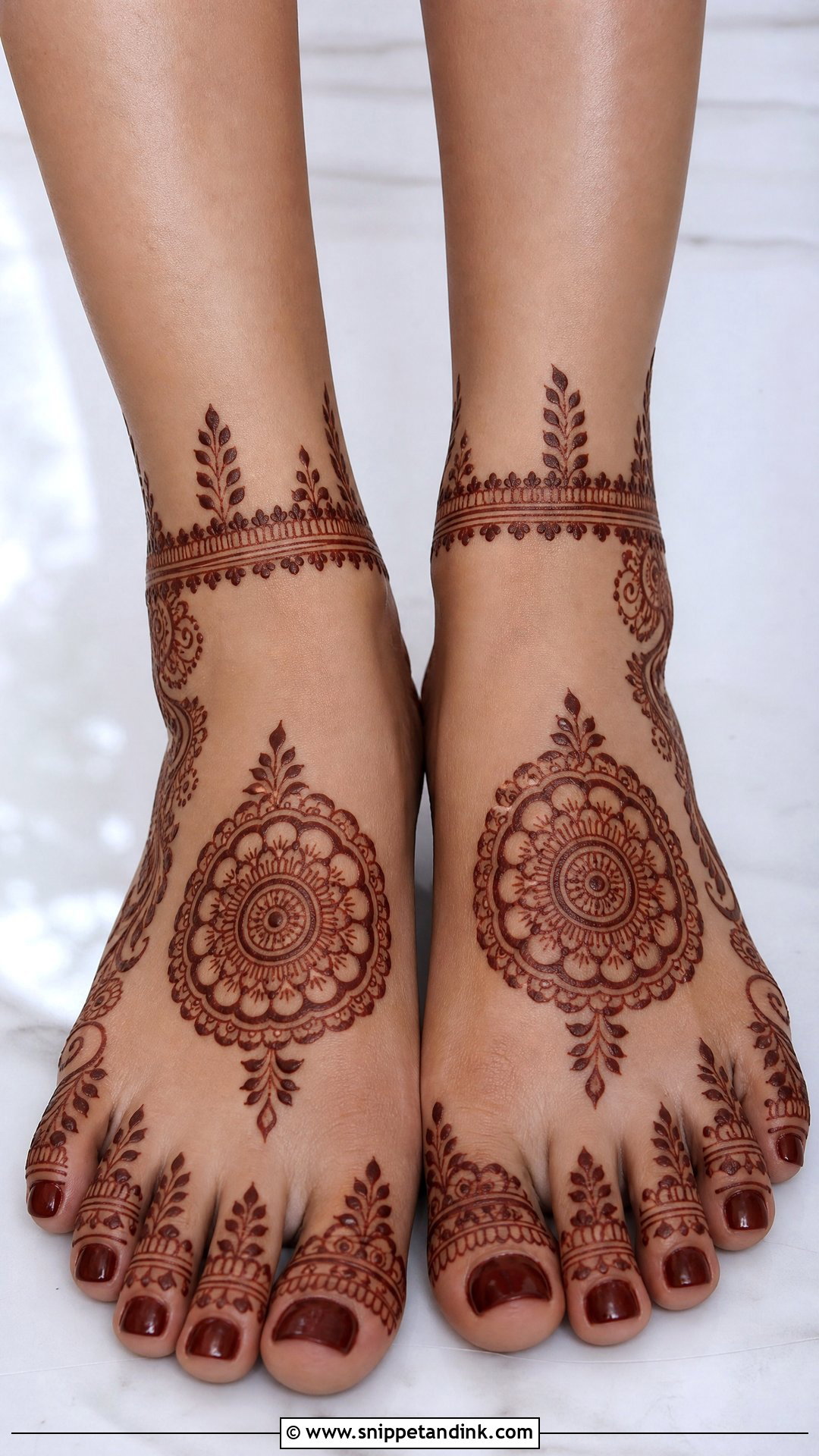 Feet Barat Mehndi Design - Snippet and Ink - 20 Barat Mehndi Design Ideas