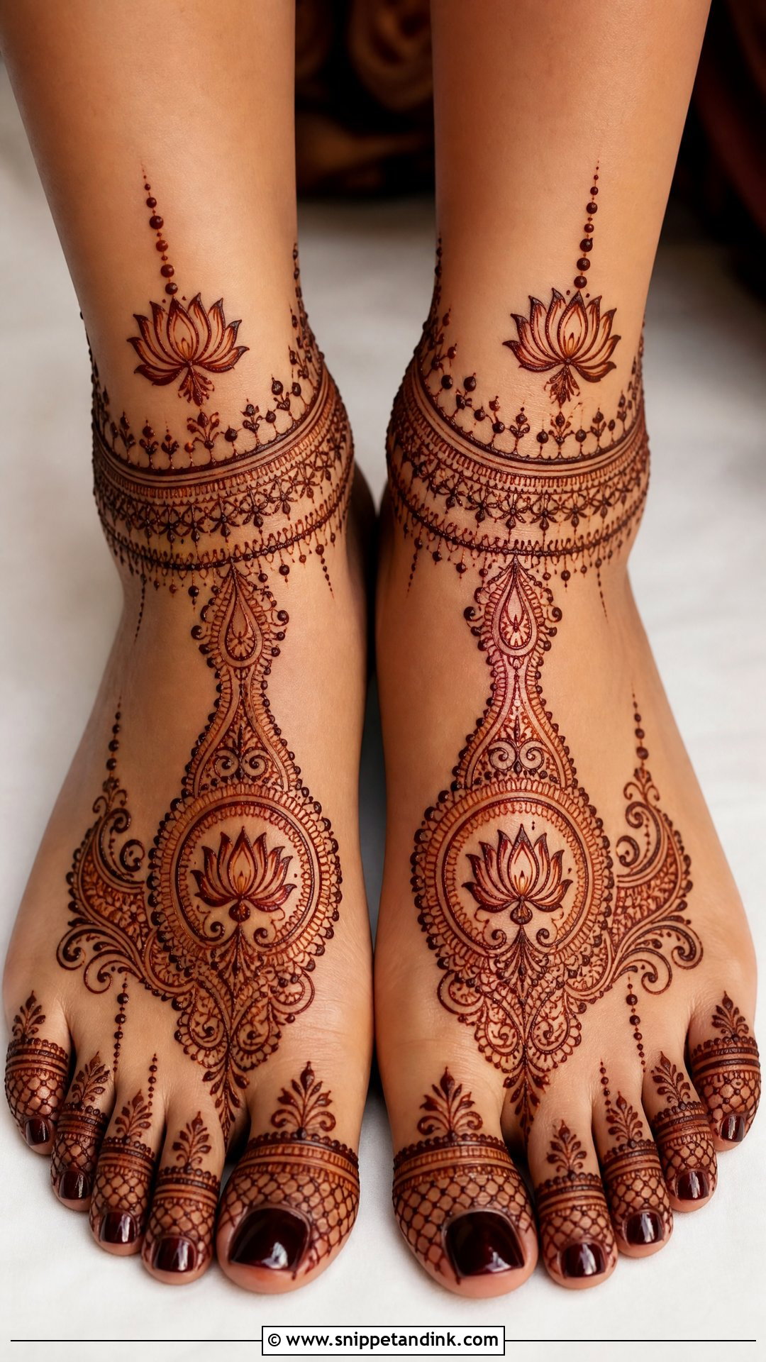 Feet Bridal Mehndi Design - Snippet and Ink - 30 Unique Bridal Mehndi Designs 2025