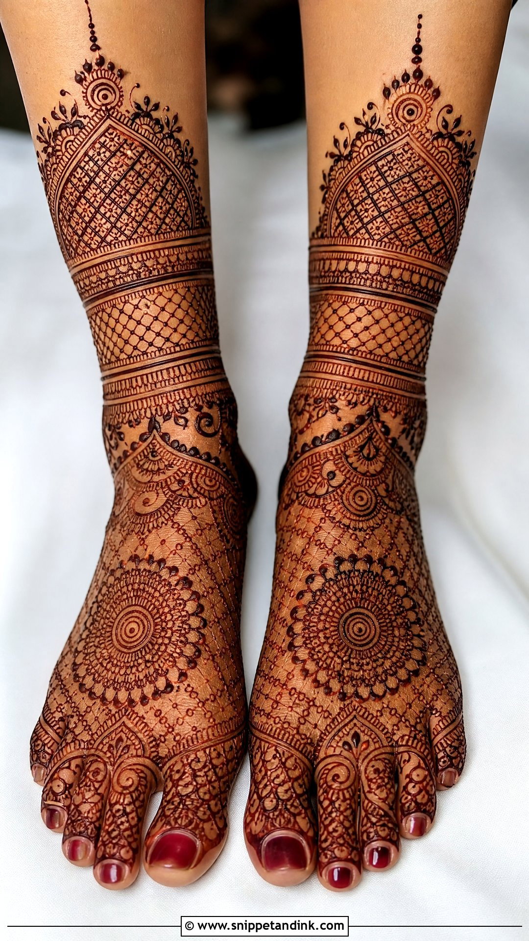 Feet Bridal Mehndi For Bridal Lehenga - Snippet and Ink - 20 Bridal Mehndi Designs Dress