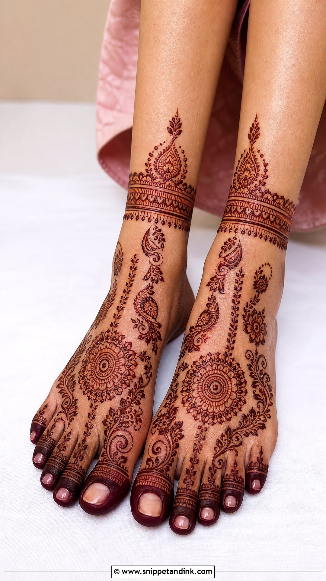 Feet Engagement Mehndi Design - Snippet and Ink - 25 Mehndi Designs for Engagement