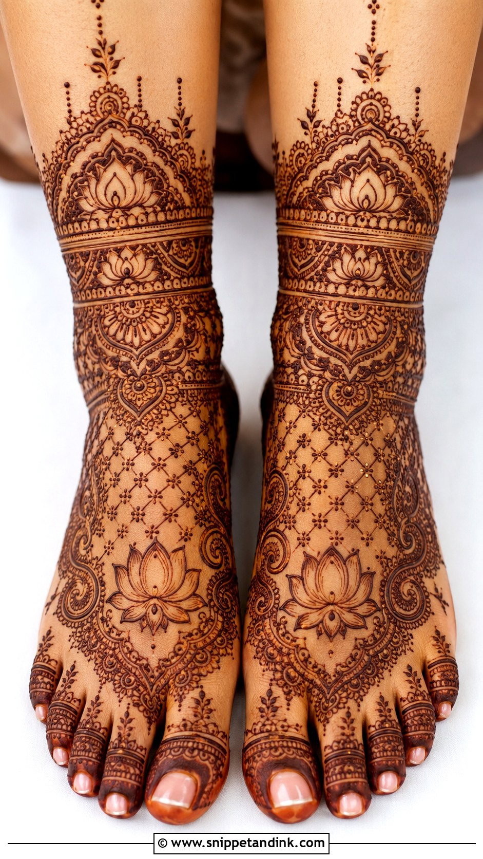 Feet Mehndi Design For Bridal - Snippet and Ink - 35 Mehndi Designs Book