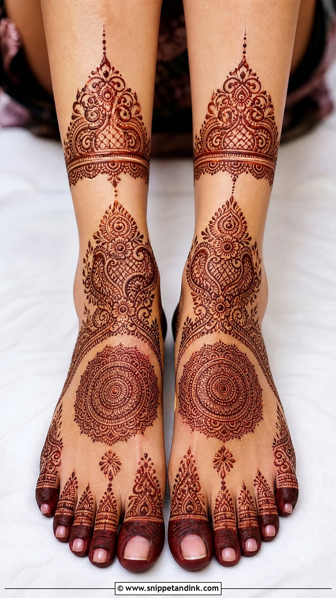 Feet Mehndi Design - Snippet and Ink - 35 Mehndi Designs