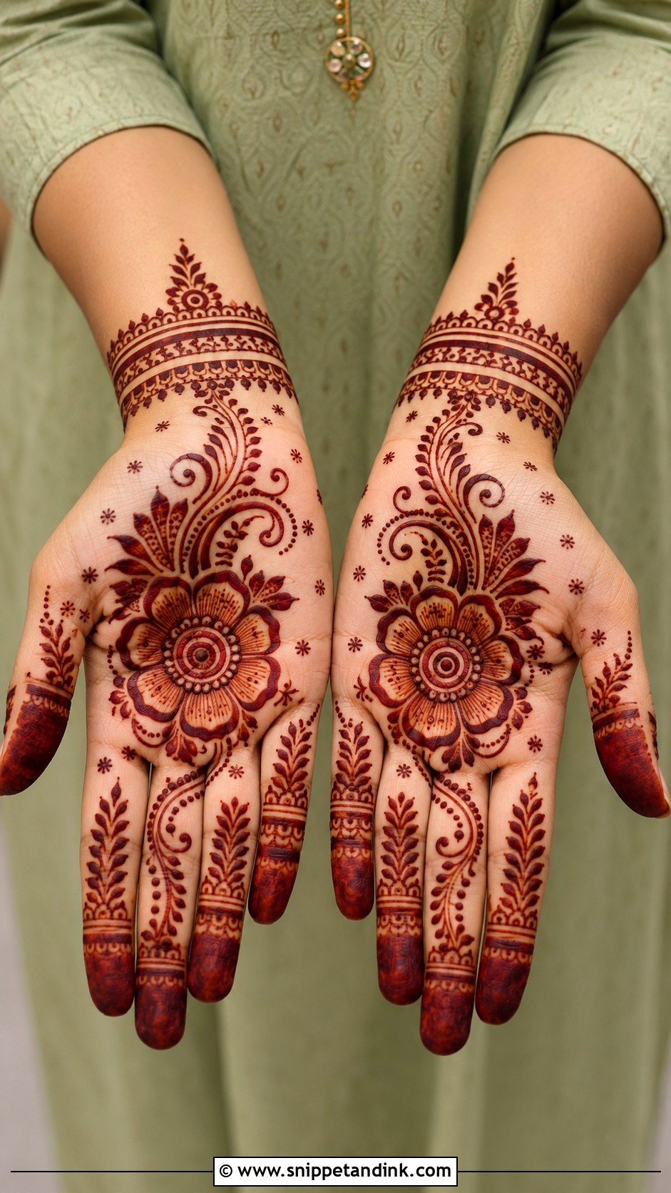 Festival Front Hand Mehndi Design - Snippet and Ink - 35 Simple Unique Front Hand Mehndi Designs