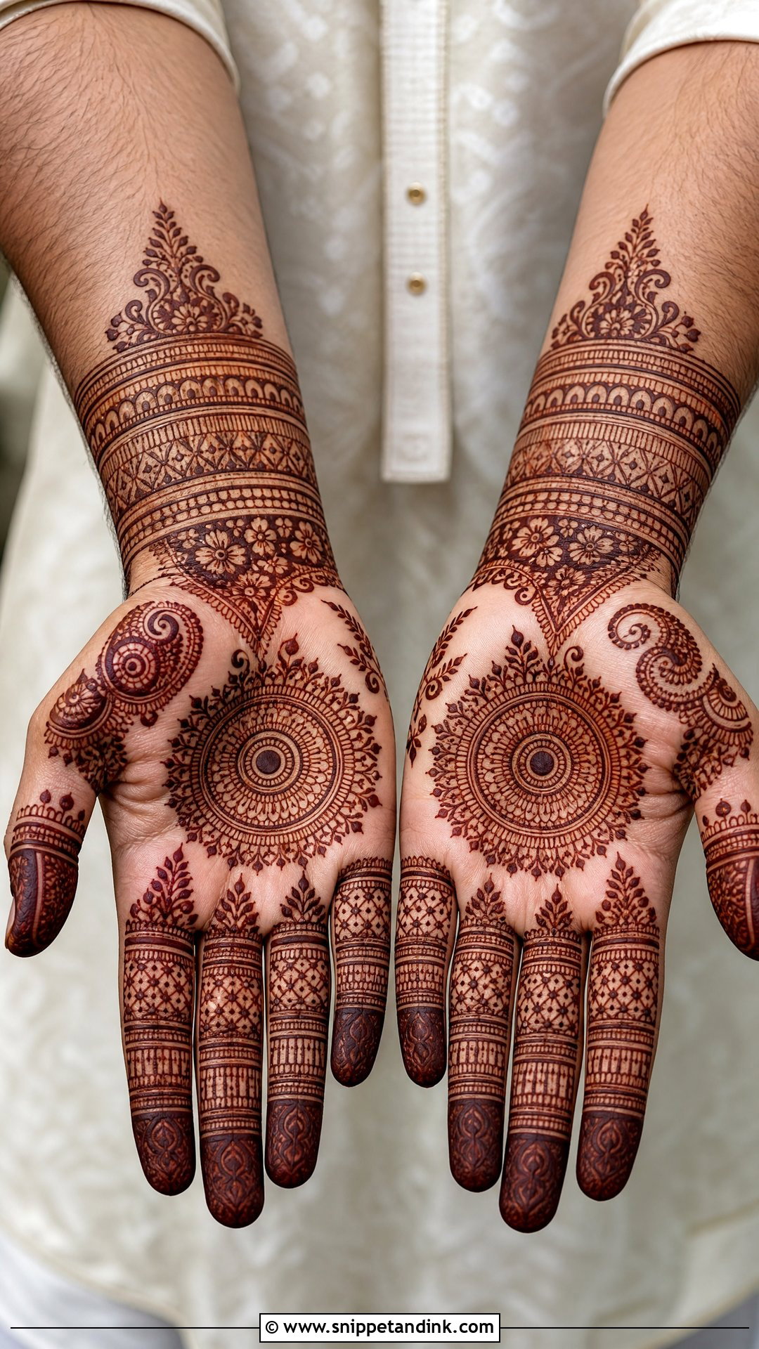 Festival Men Mehndi Design - Snippet and Ink - 25 Men Mehndi Designs
