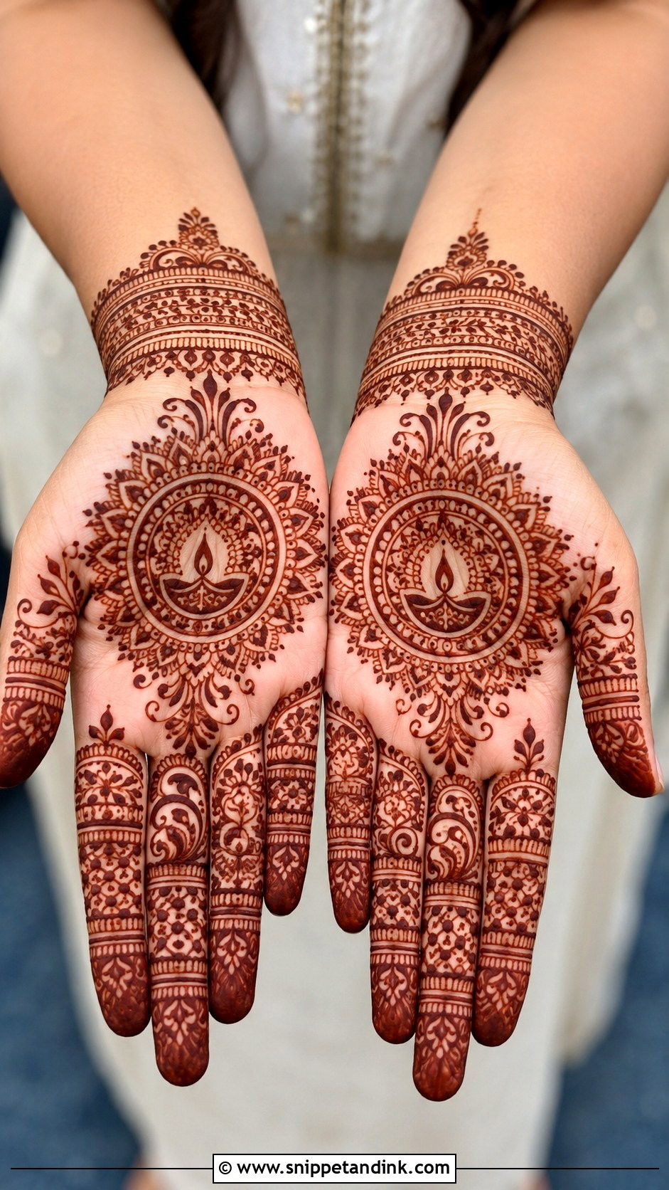 Festival Palm Mehndi Design - Snippet and Ink - 35 Unique Palm Mehndi Design Ideas