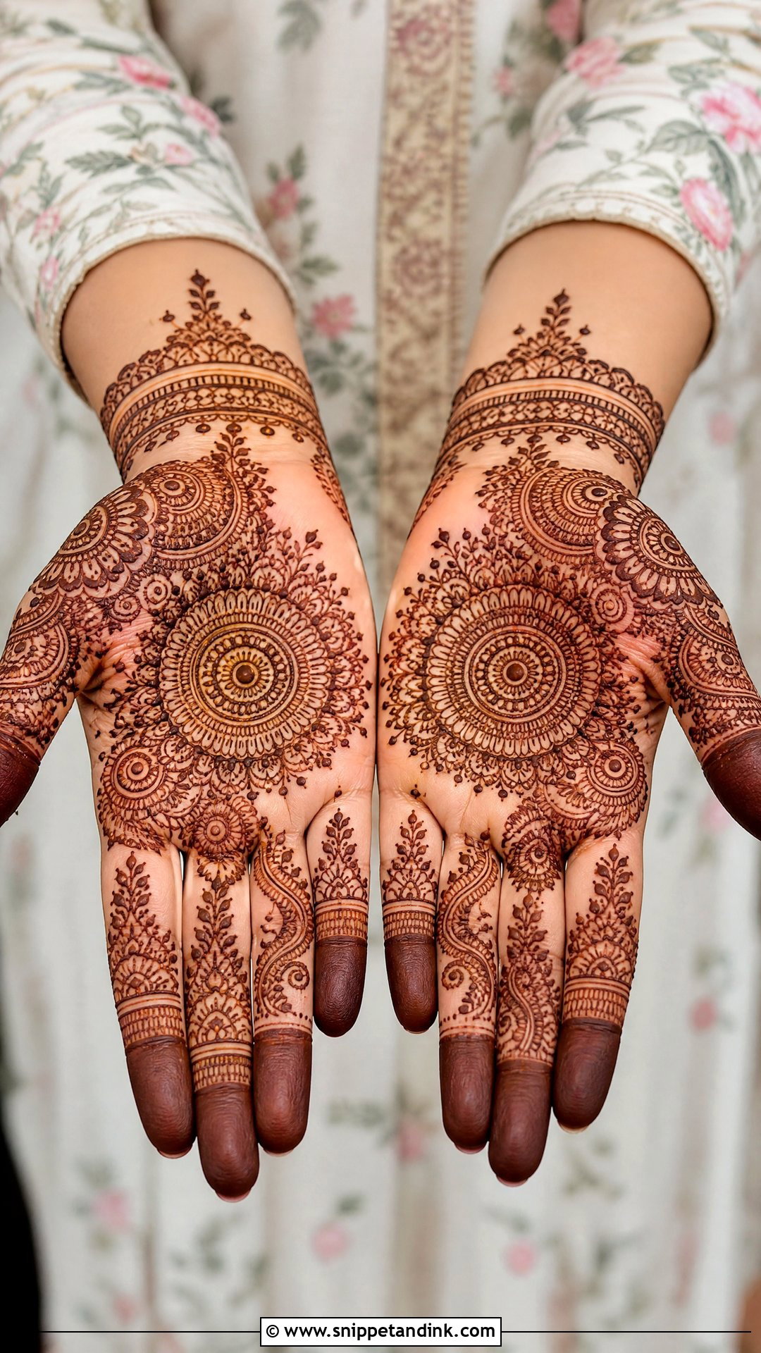 Festival Palm Mehndi Design - Snippet and Ink - 30 Beautiful Palm Mehndi Design Ideas