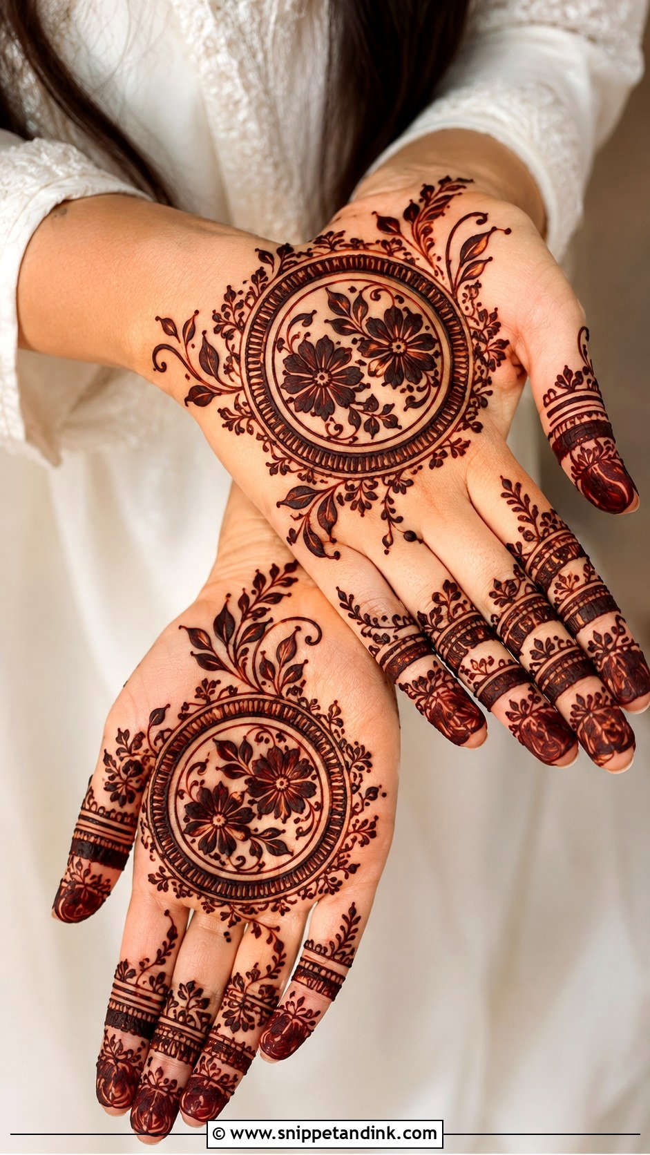 Festival Tikki Mehndi Design - Snippet and Ink - 35 Tikki Mehndi Design Ideas