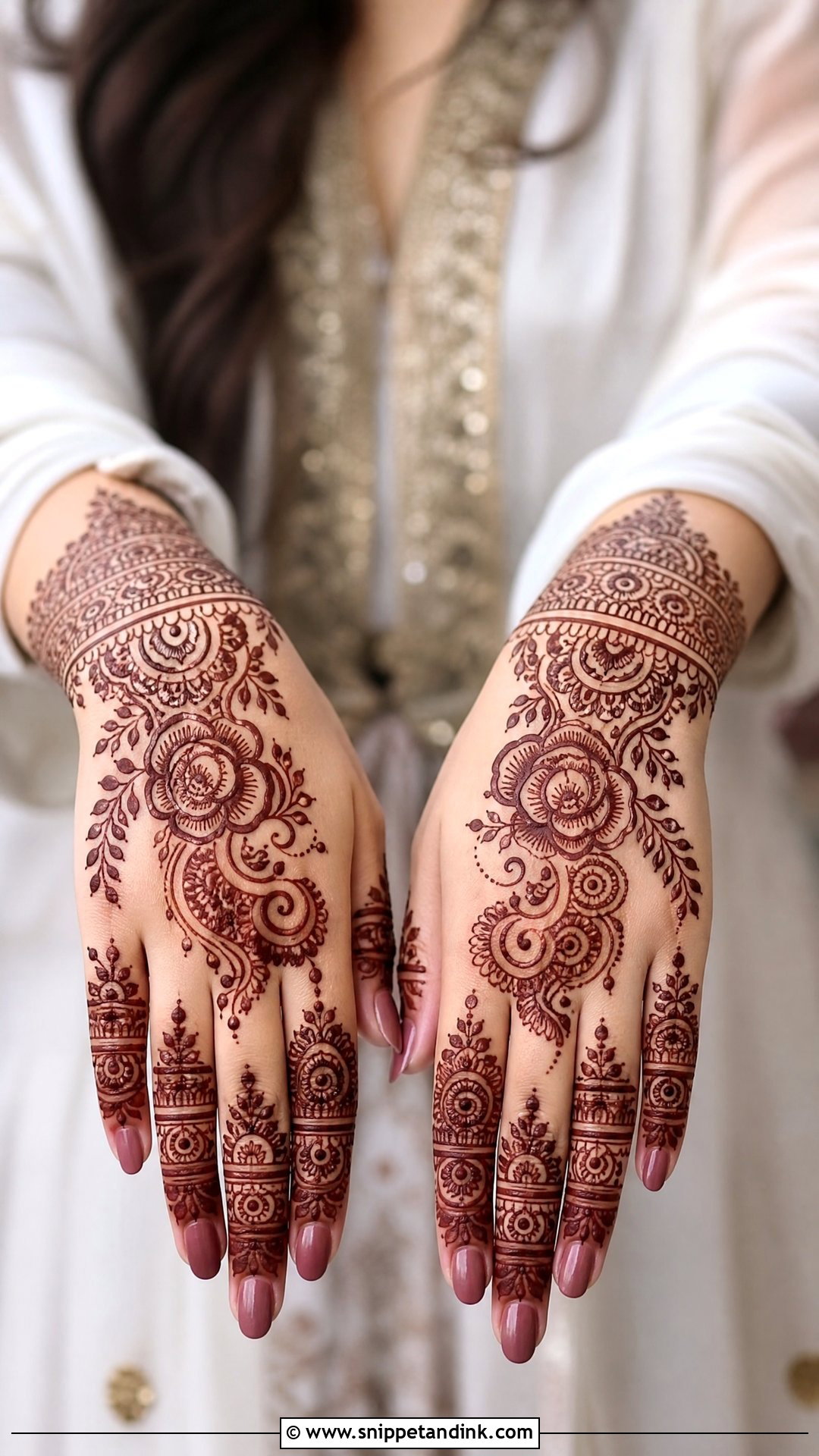 Festival Upper Hand Mehndi Design - Snippet and Ink - 25 Upper Hand Mehndi Designs
