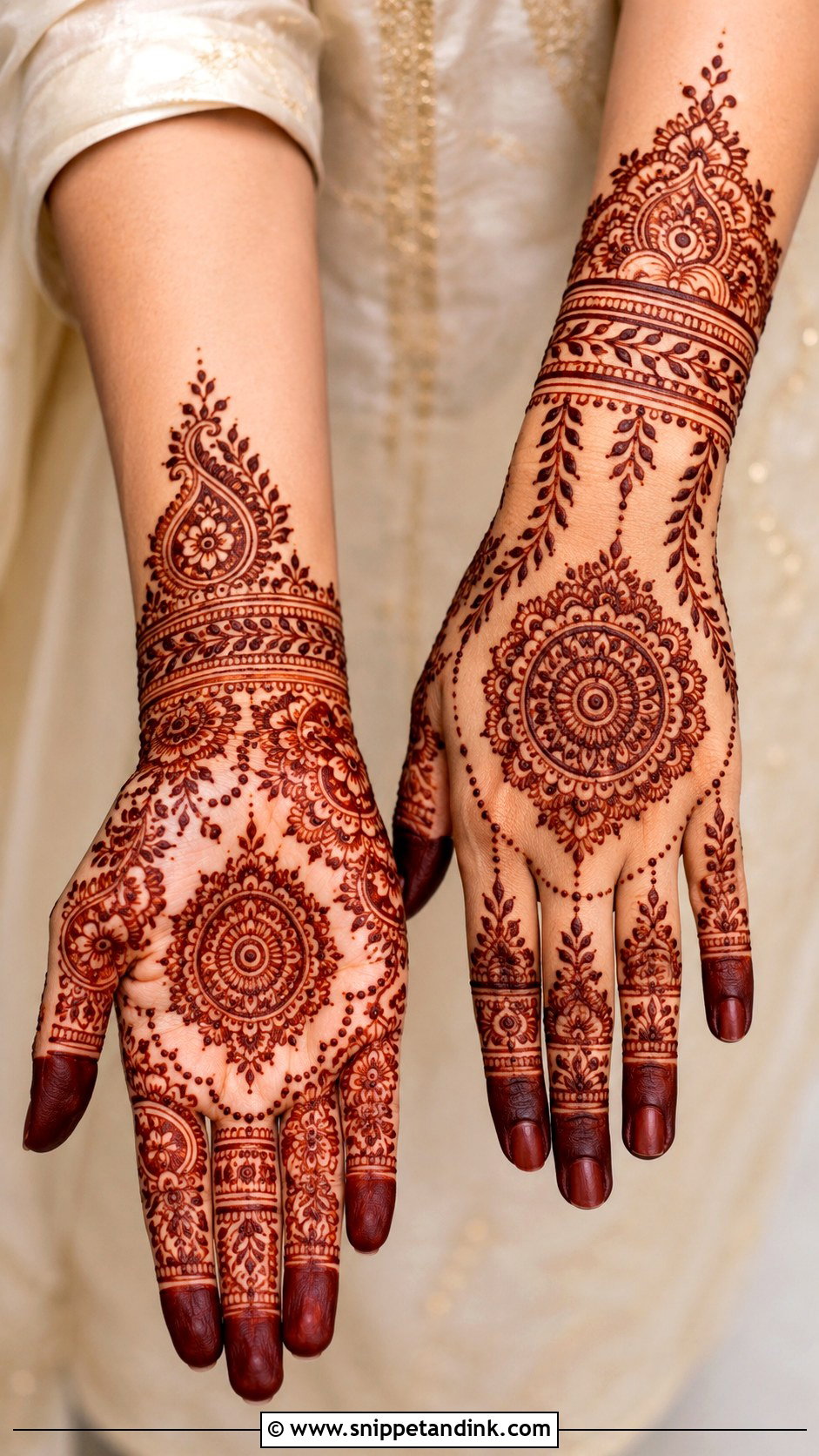 Festive Mehndi Design For Hands - Snippet and Ink - 35 New Mehndi Designs