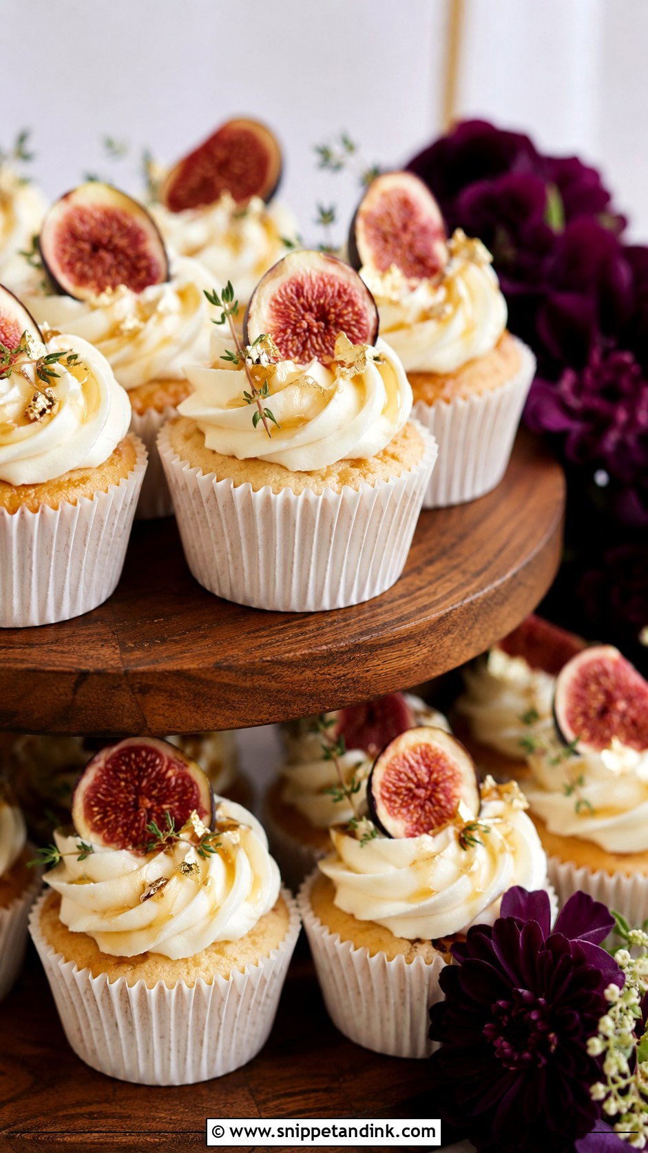 Fig Honey Wedding Cupcakes - Snippet and Ink - 20 Fall Wedding Cupcake Ideas