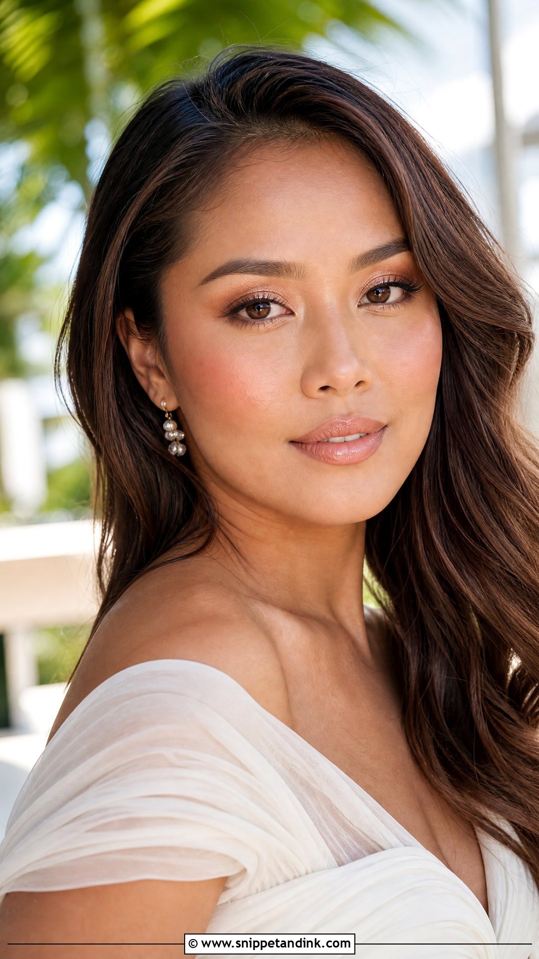 Filipino Bridal Makeup With Peach Tones - Snippet and Ink - 20 Filipino Asian Bridal Makeup Ideas