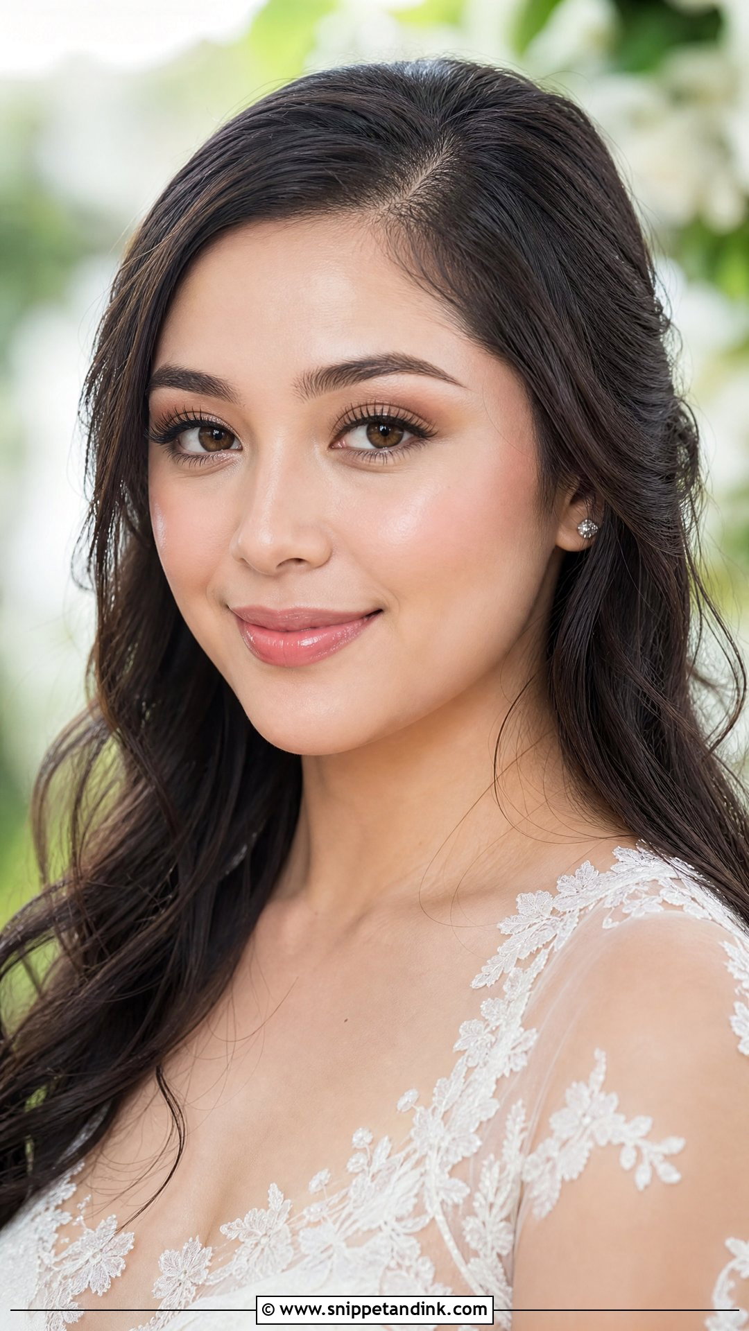 Filipino Bridal Makeup With Wispy Lashes - Snippet and Ink - 20 Filipino Asian Bridal Makeup Ideas