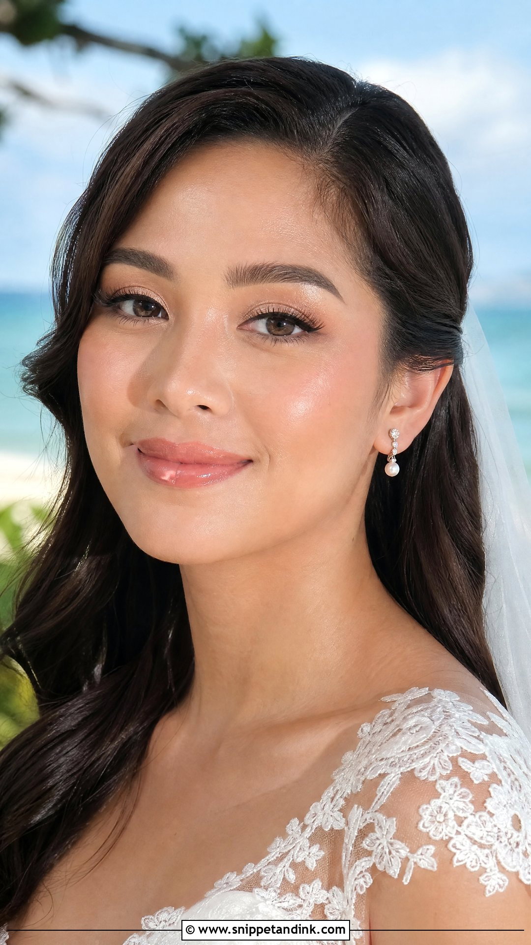 Filipino Dewy Bridal Makeup - Snippet and Ink - 20 Filipino Asian Bridal Makeup Ideas