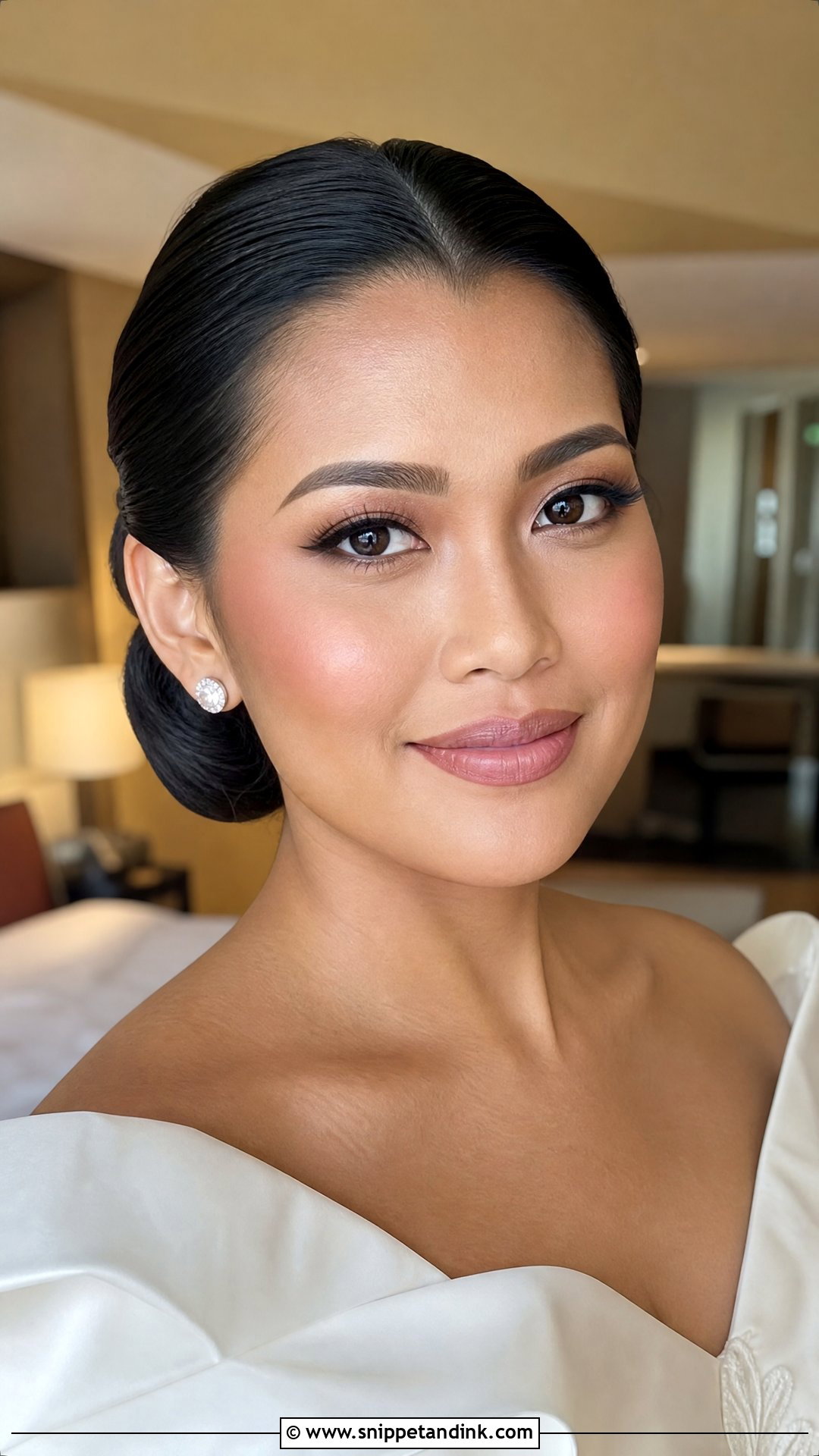 Filipino Matte Bridal Makeup - Snippet and Ink - 20 Filipino Asian Bridal Makeup Ideas
