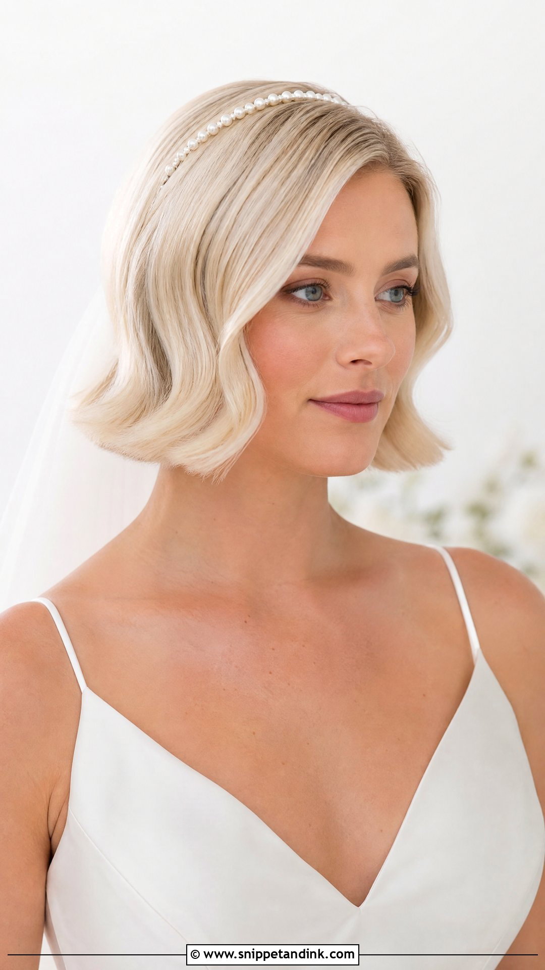Fine Hair Blunt Bob Waves - Snippet and Ink - 15 Fine Hair Bridal Styles