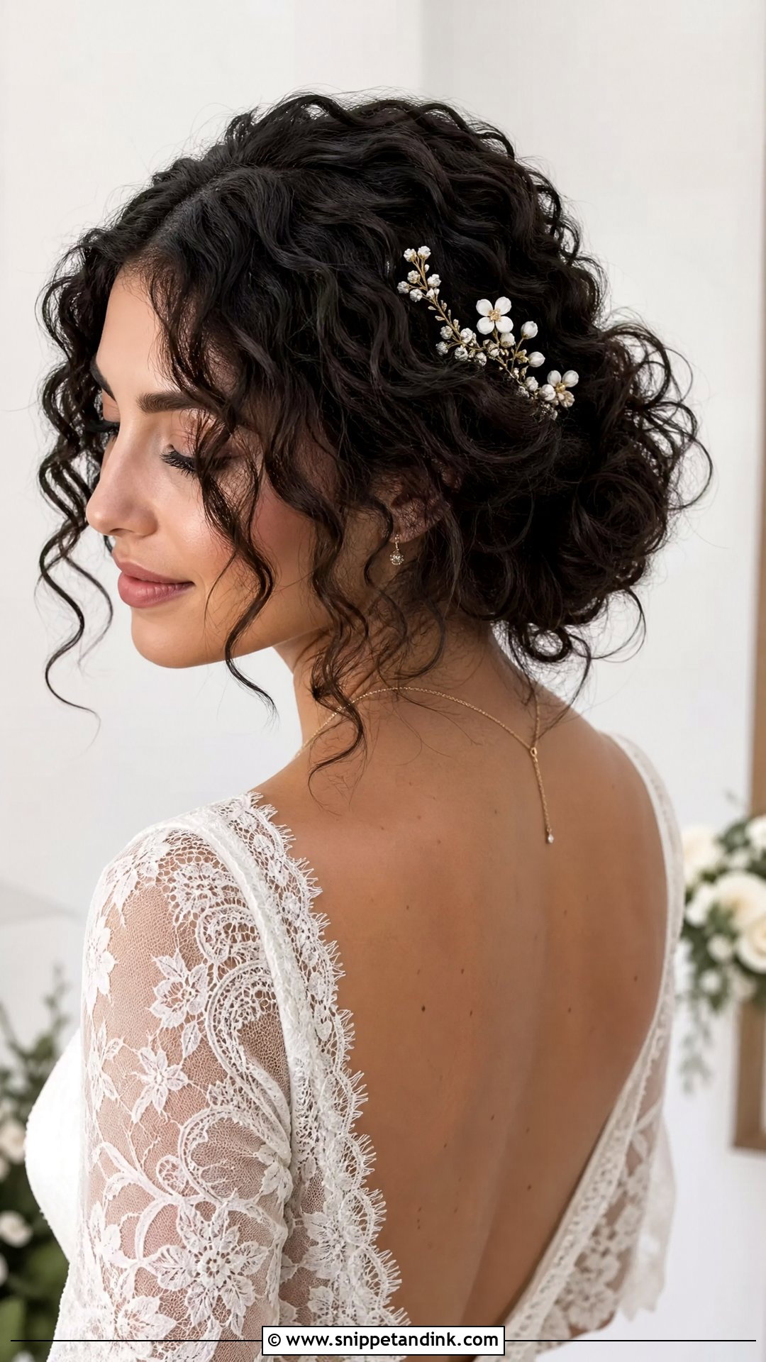 Fine Hair Curly Updo - Snippet and Ink - 15 Fine Hair Bridal Styles