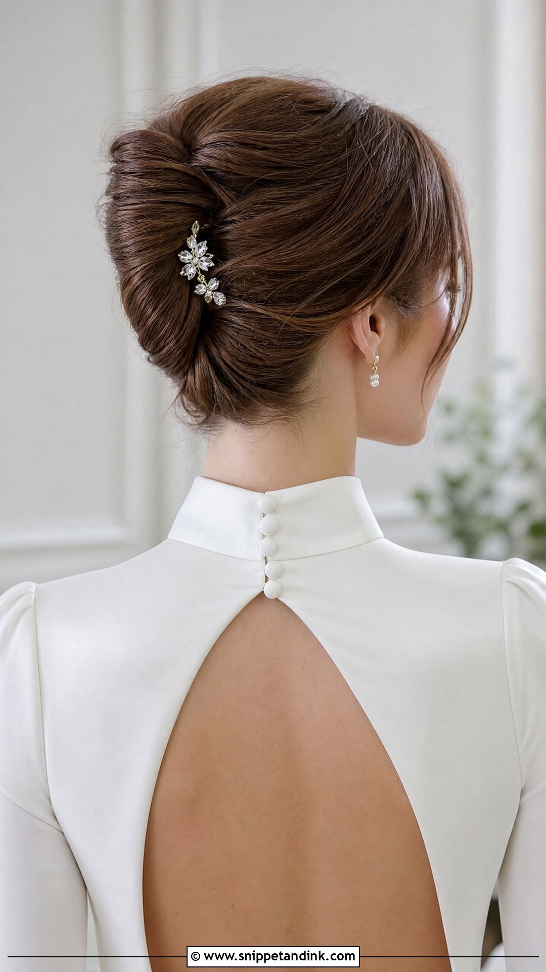 Fine Hair French Twist - Snippet and Ink - 15 Fine Hair Bridal Styles