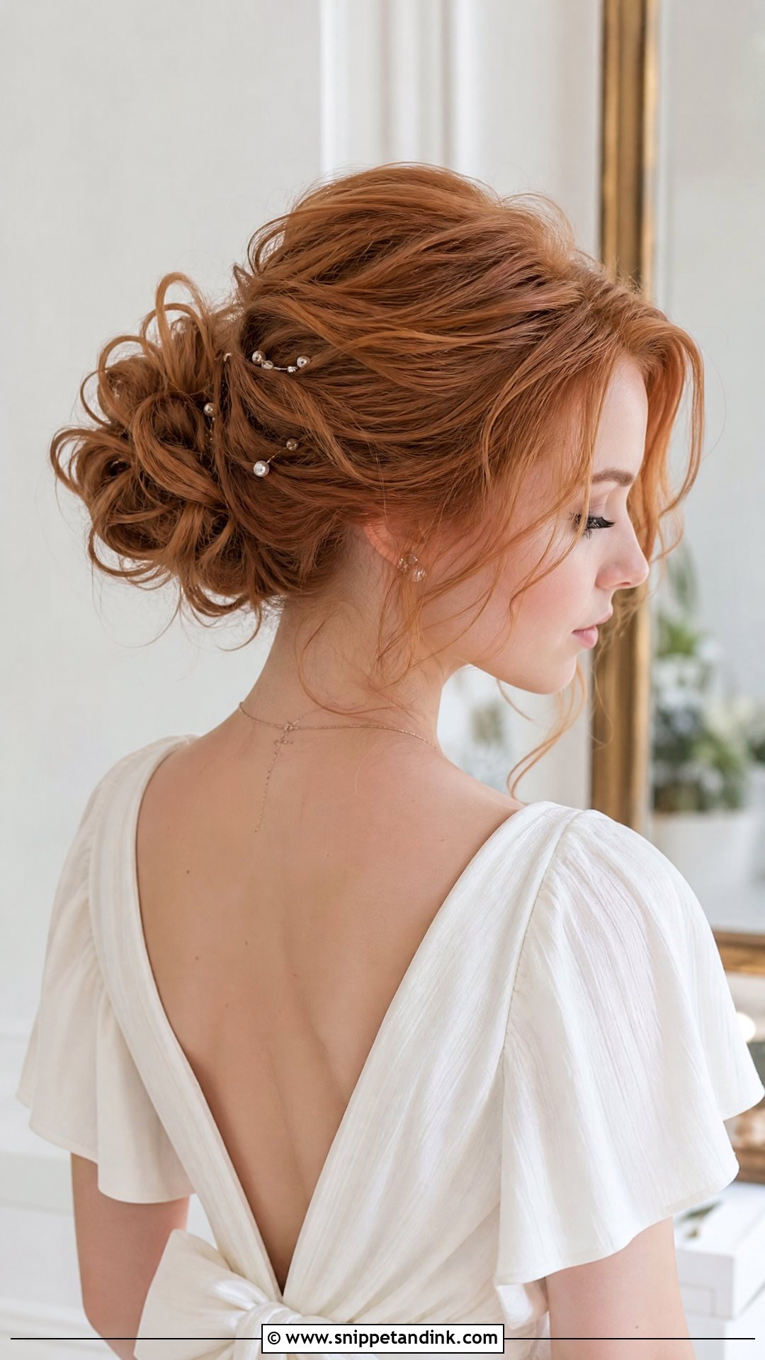Fine Hair Messy Bun - Snippet and Ink - 15 Fine Hair Bridal Styles
