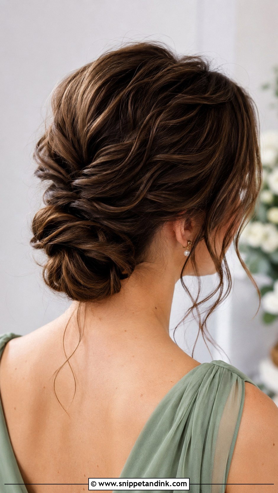 Fine Hair Textured Low Bun - Snippet and Ink - 20 Bridesmaid Hairstyles Fine Hair