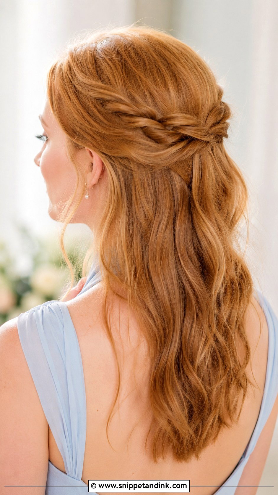 Fine Hair Twisted Half Updo - Snippet and Ink - 20 Bridesmaid Hairstyles Fine Hair
