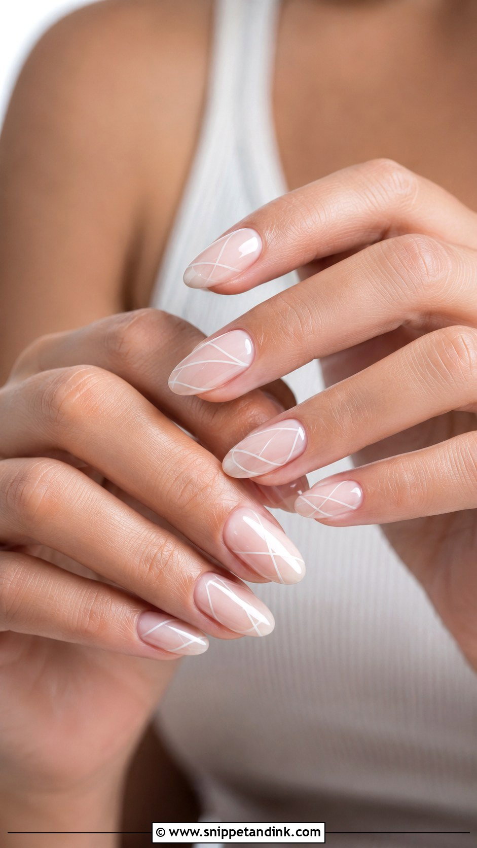 Fine Line Engagement Nails - Snippet and Ink - 30 Nails for Engagement