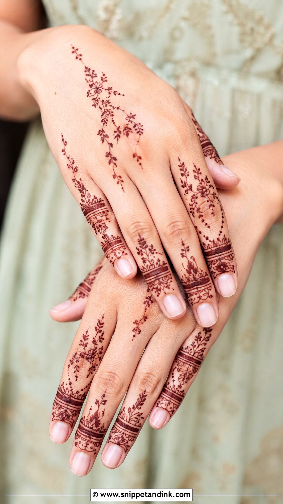Finger Aesthetic Mehndi Design - Snippet and Ink - 35 Aesthetic Mehndi Designs