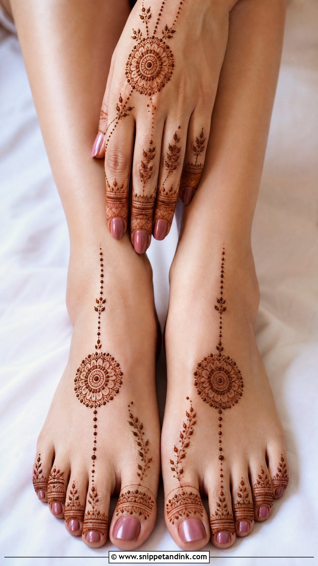 Finger And Feet Mehndi Design - Snippet and Ink - 30 Unique Feet Mehndi Designs