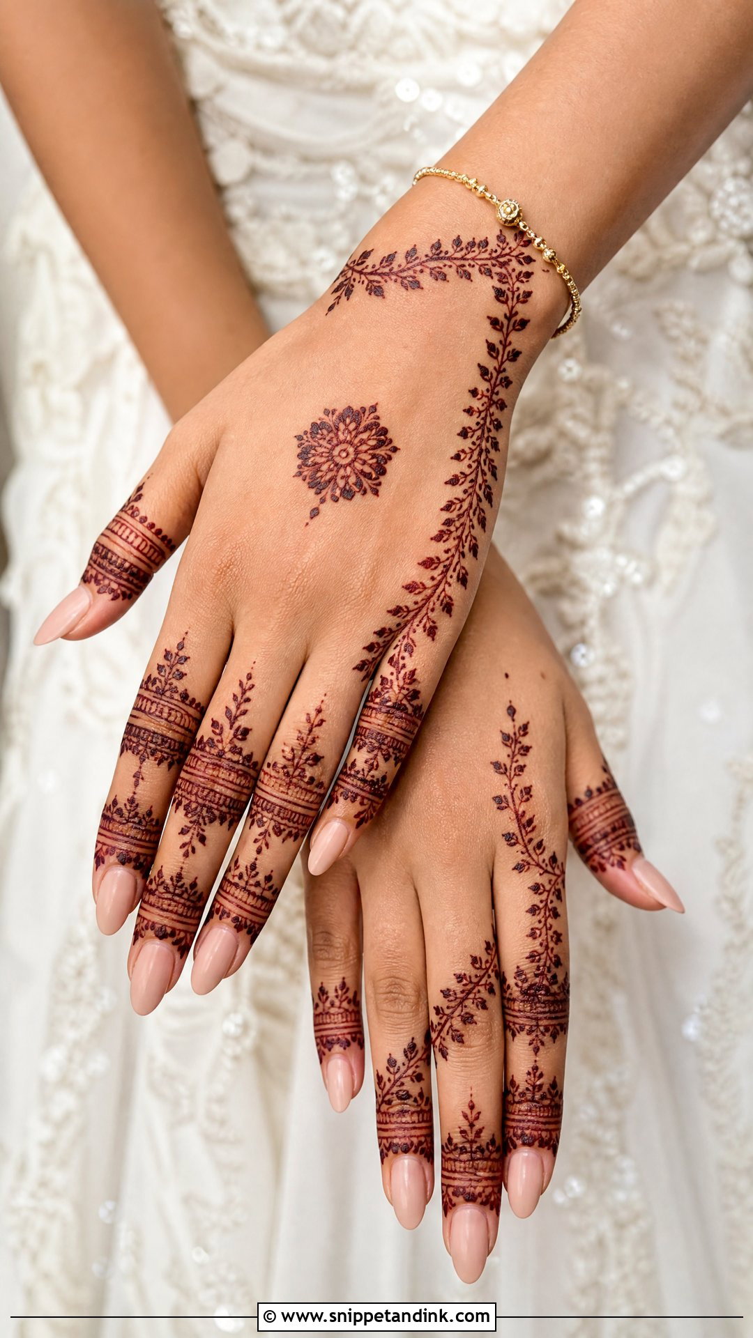Finger Baat Pakki Mehndi Design - Snippet and Ink - 30 Baat Pakki Mehndi Design Ideas
