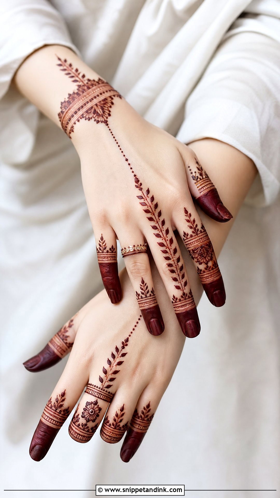 Finger Bridal Mehandi Design - Snippet and Ink - 30 Latest Bridal Mehandi Designs