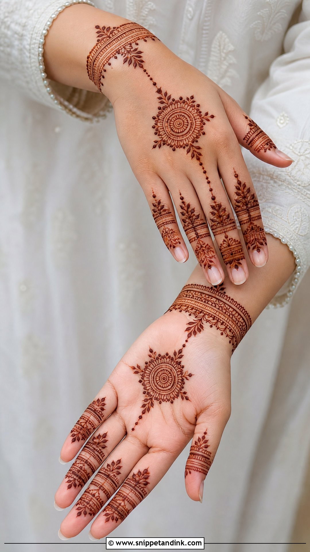 Finger Bridal Mehndi Design - Snippet and Ink - 25 Bridal Hand Mandhi Mehndi Design Ideas