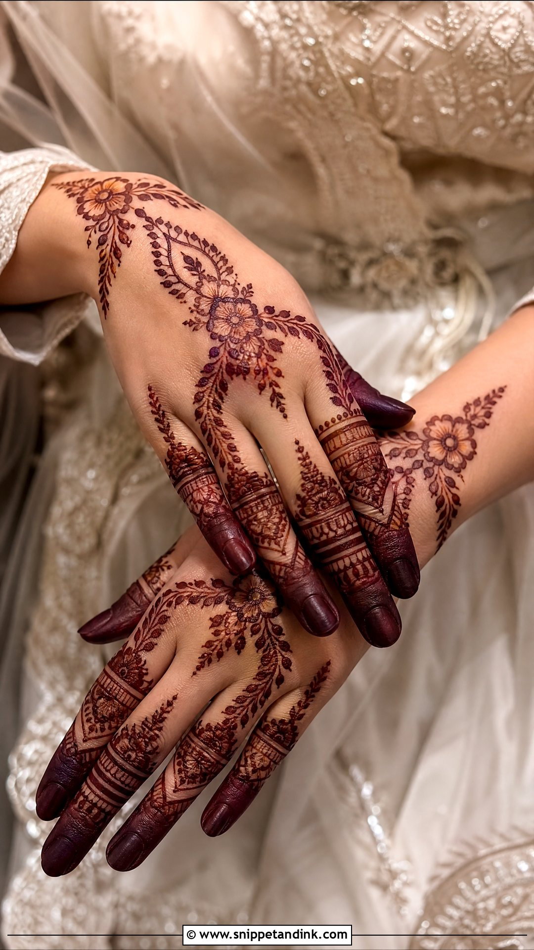 Finger Bridal Mehndi Design - Snippet and Ink - 30 Indian Bridal Mehndi Designs