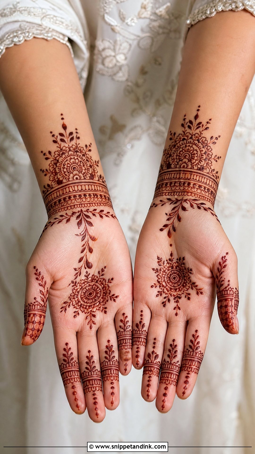 Finger Bridal Mehndi - Snippet and Ink - 25 Bridal Mehndi Mehendi Designs for Bride