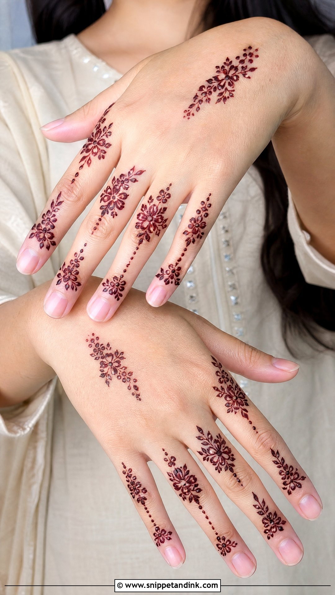 Finger Bunches Mehndi Design - Snippet and Ink - 25 Bunches Mehndi Design Ideas
