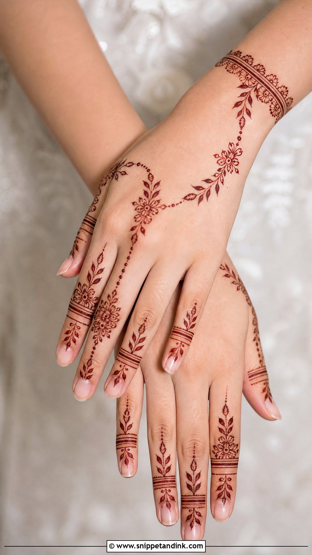 Finger Engagement Bridal Mehndi Design - Snippet and Ink - 25 Engagement Bridal Mehndi Designs