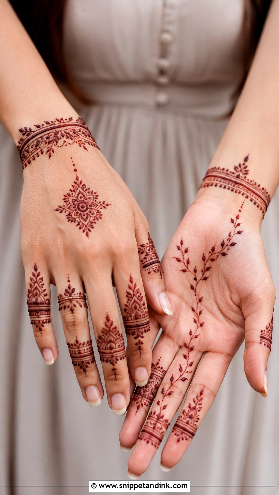 Finger Engagement Mehndi Design - Snippet and Ink - 30 Engagement Mehndi Designs for Bride
