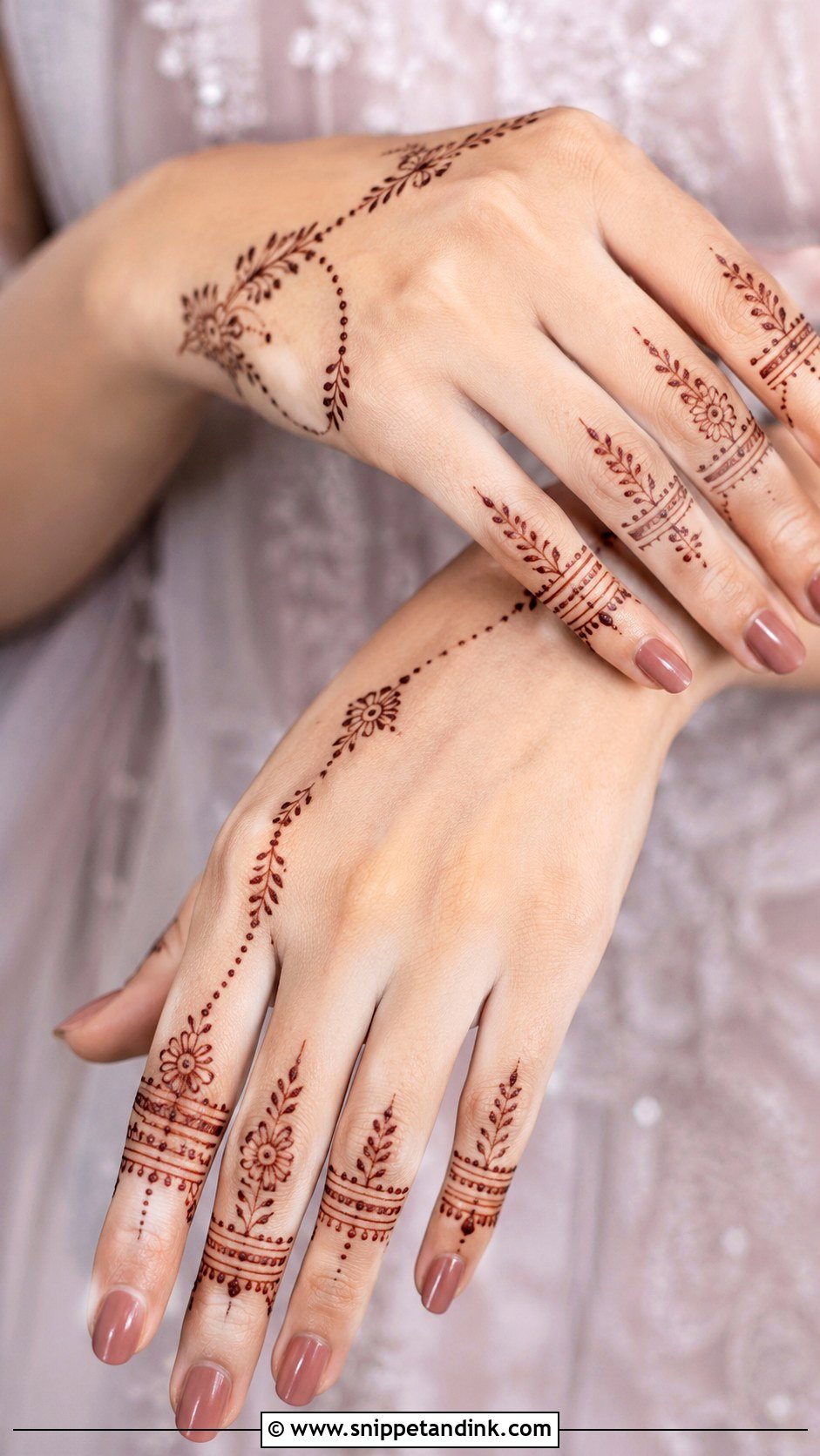 Finger Engagement Mehndi Design - Snippet and Ink - 35 Engagement Mehndi Designs