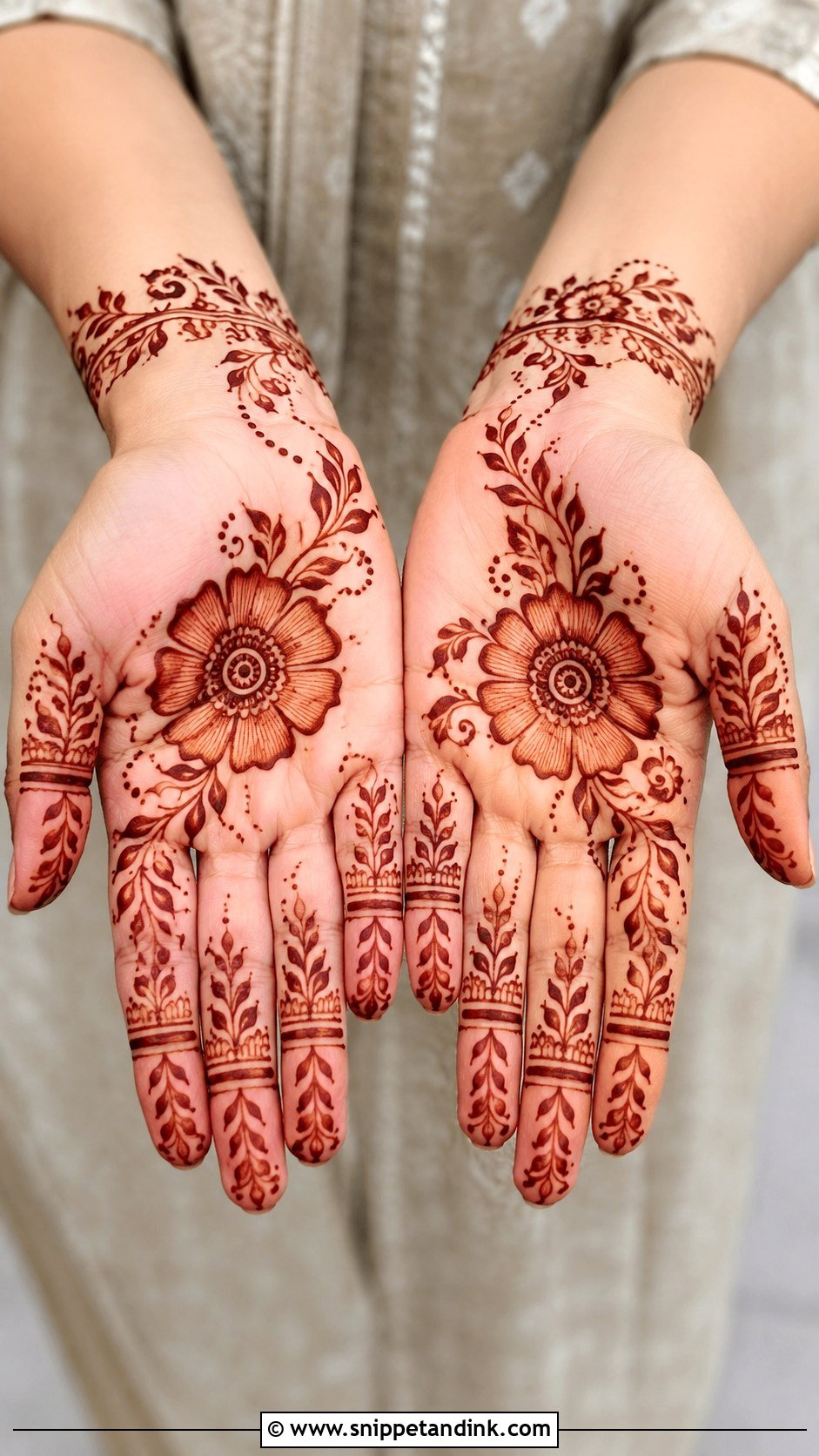 Finger Front Hand Mehndi Design - Snippet and Ink - 35 Simple Unique Front Hand Mehndi Designs