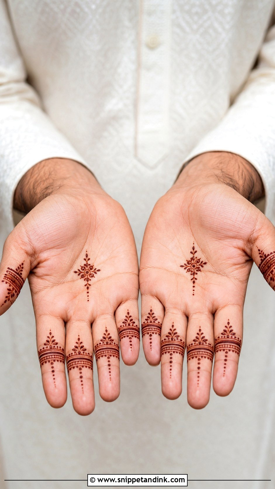 Finger Groom Mehndi Design - Snippet and Ink - 30 Groom Mehndi Design Ideas