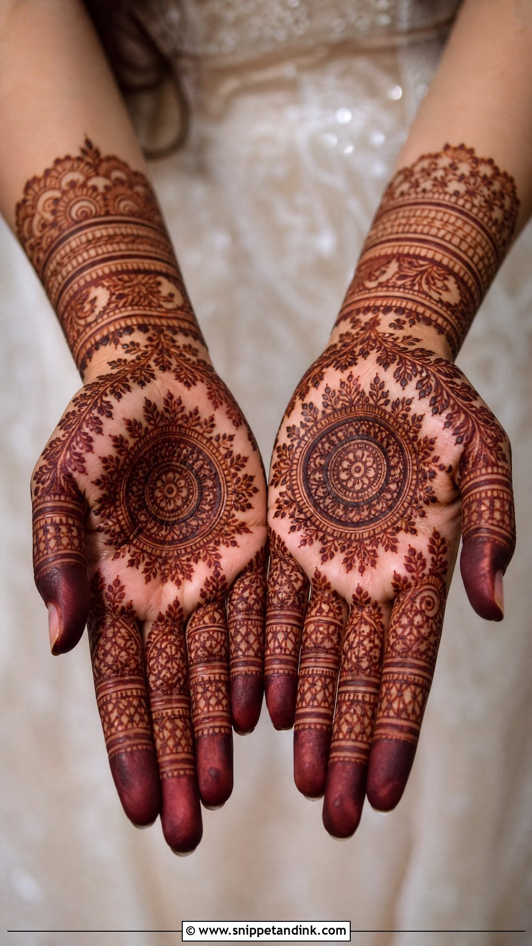 Finger Heavy Bridal Mehndi Design - Snippet and Ink - 20 Beautiful Bridal Mehndi Designs